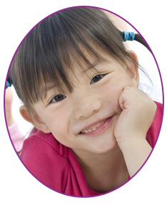 stock photo young asian girl with pigtails